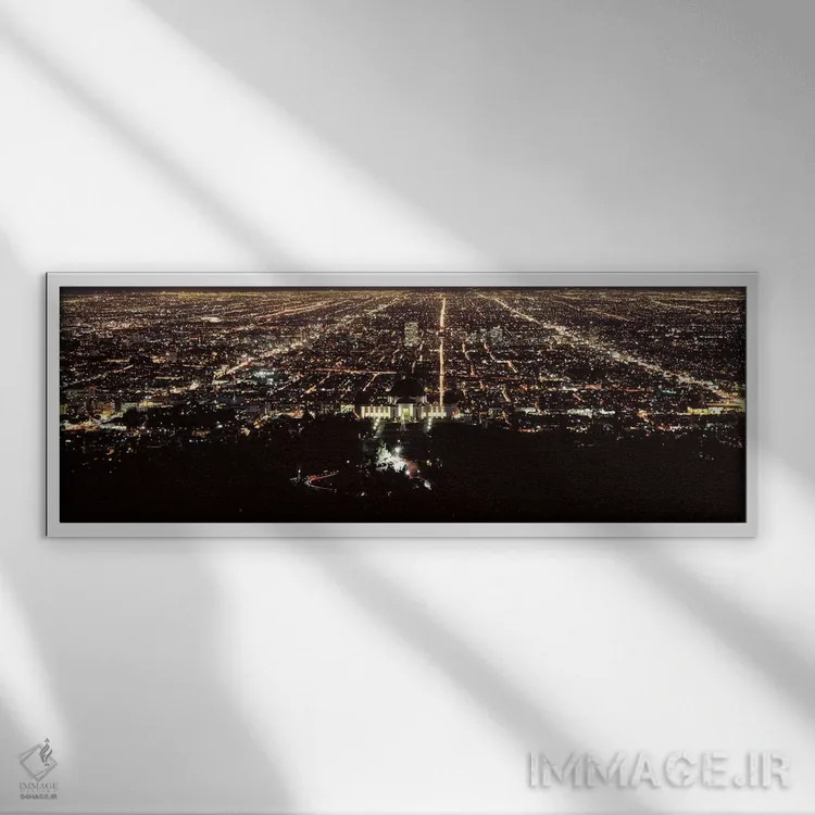 تابلو دکوراتیو Griffith Park Observatory, Los Angeles, California, USA… اثر پانورامیک ایمجز - نمای قابدار سفید