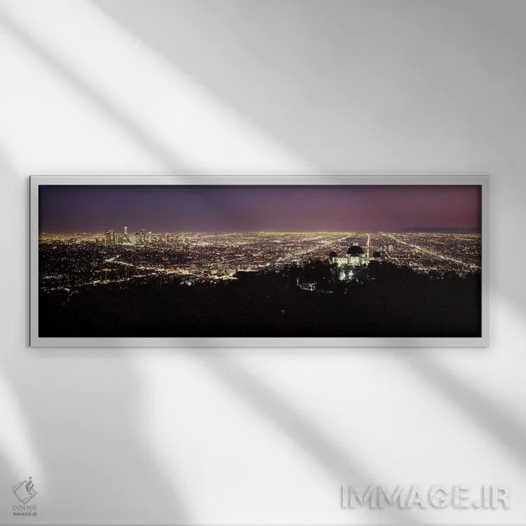 تابلو دکوراتیو Griffith Park Observatory, Los Angeles, California, USA… اثر پانورامیک ایمجز - نمای قابدار سفید