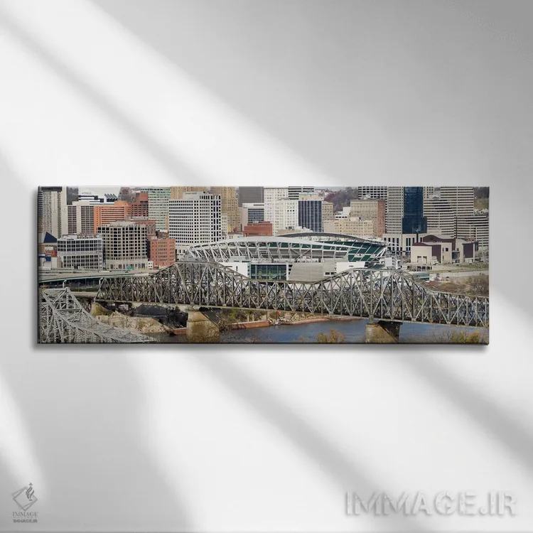 تابلو دکوراتیو Paul Brown Stadium, Cincinnati, Hamilton County, Ohio… اثر پانورامیک ایمجز - نمای روبهرو روی دیوار