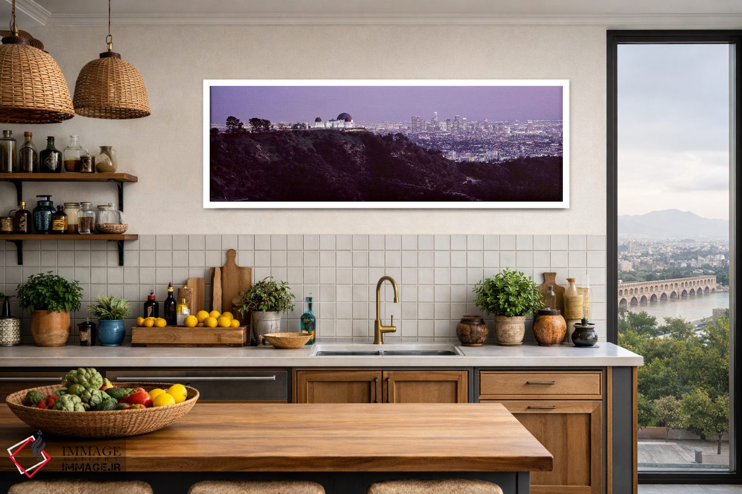 تابلو دکوراتیو Griffith Park Observatory, Los Angeles, California, USA… اثر پانورامیک ایمجز - D3W