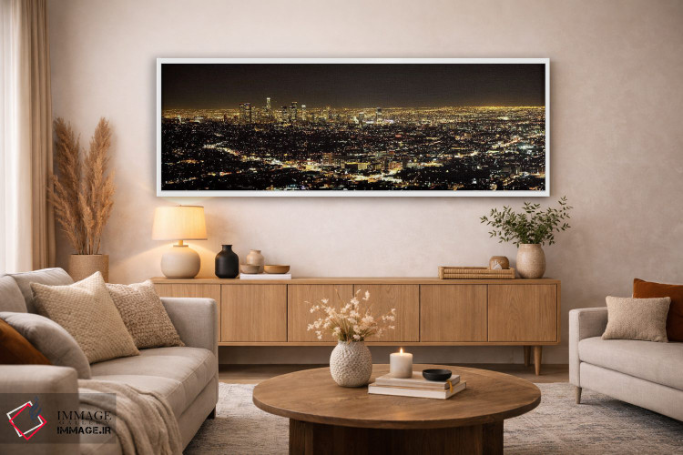 تابلو دکوراتیو Los Angeles, California, USA 2010 #3,نمای هوایی از منظر… اثر پانورامیک ایمجز - D3W