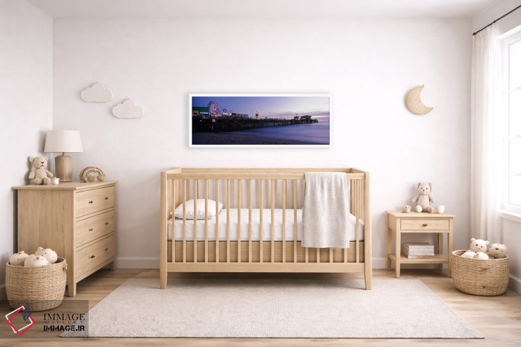 تابلو دکوراتیو Santa Monica Pier, Santa Monica, Los Angeles County, Ca… اثر پانورامیک ایمجز - D6W