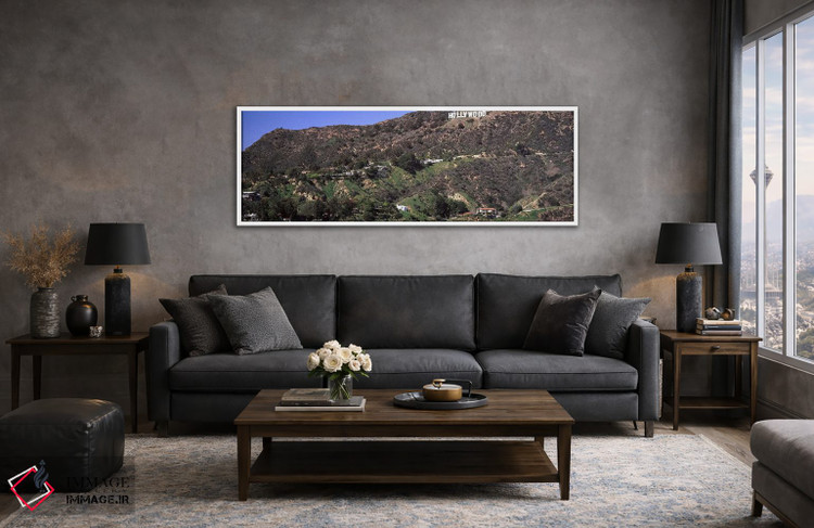 تابلو دکوراتیو Hollywood Hills, Hollywood, Los Angeles, California, US… اثر پانورامیک ایمجز - D4W