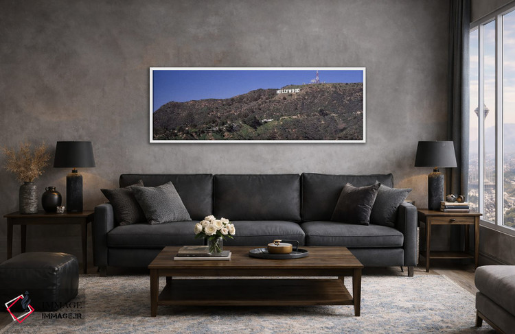 تابلو دکوراتیو Hollywood Hills, Hollywood, Los Angeles, California, US… اثر پانورامیک ایمجز - D4W