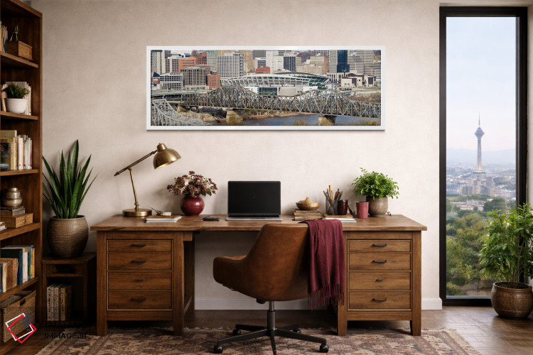 تابلو دکوراتیو Paul Brown Stadium, Cincinnati, Hamilton County, Ohio… اثر پانورامیک ایمجز - D1W