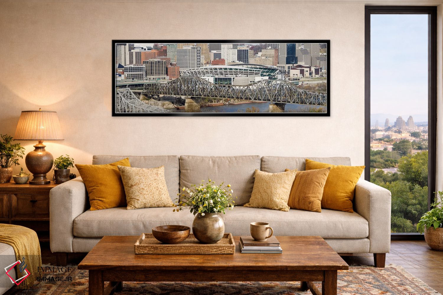 تابلو دکوراتیو Paul Brown Stadium, Cincinnati, Hamilton County, Ohio… اثر پانورامیک ایمجز - D6B