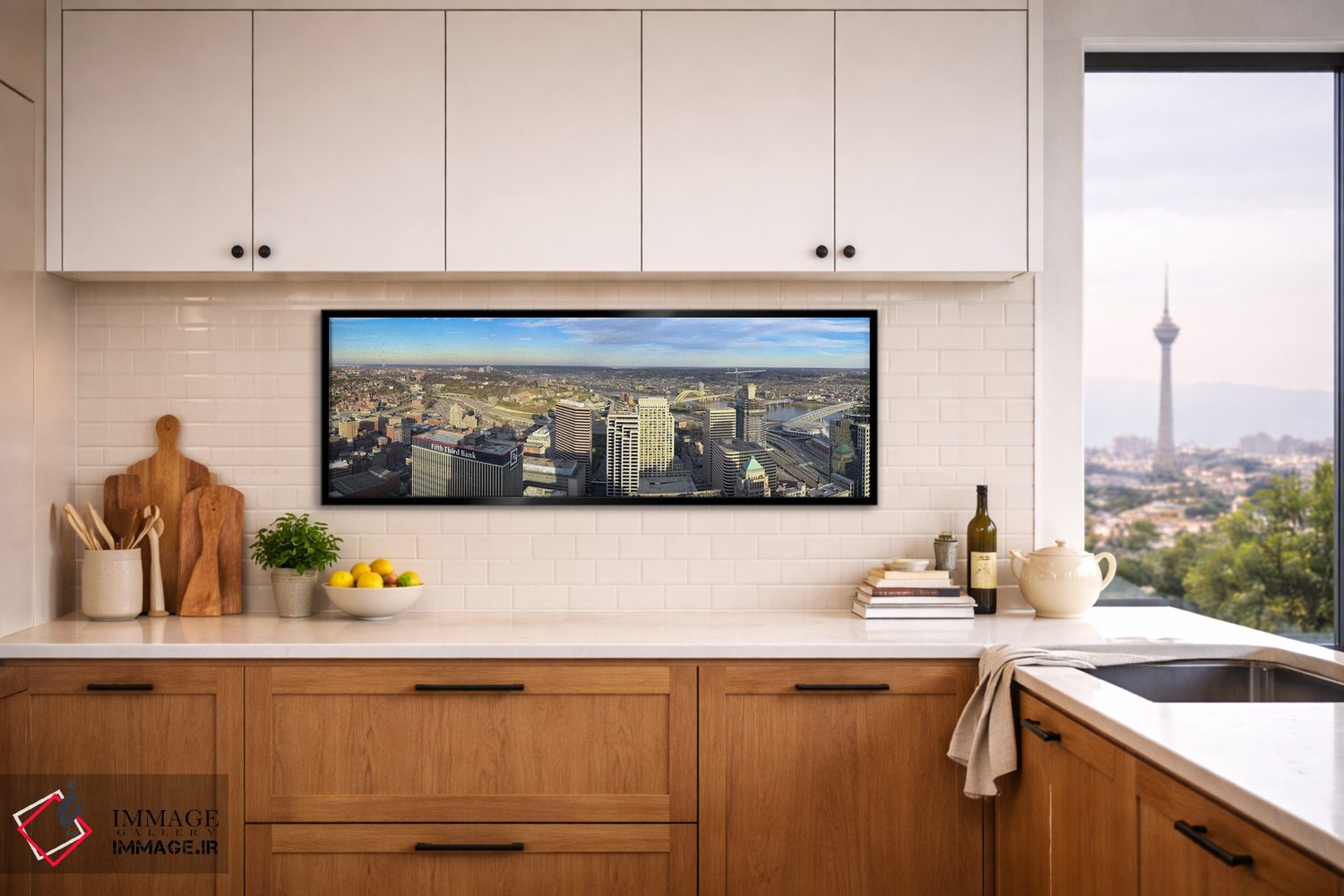 تابلو دکوراتیو Cincinnati, Hamilton County, Ohio, USA 2010,نمای هوایی… اثر پانورامیک ایمجز - D5B