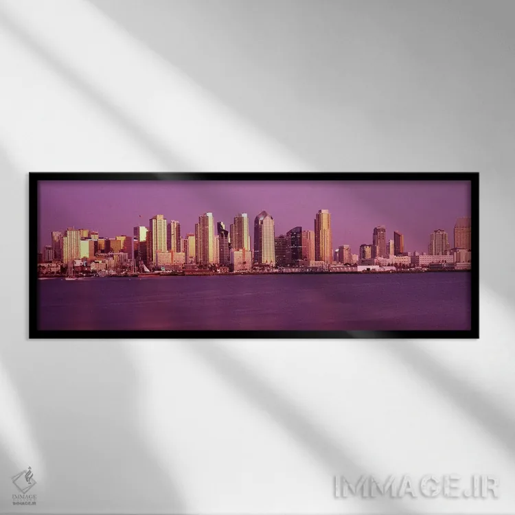 تابلو دکوراتیو San Diego, California, USA #4,ساختمان ها در کنار آب، سن… اثر پانورامیک ایمجز - نمای قابدار مشکی
