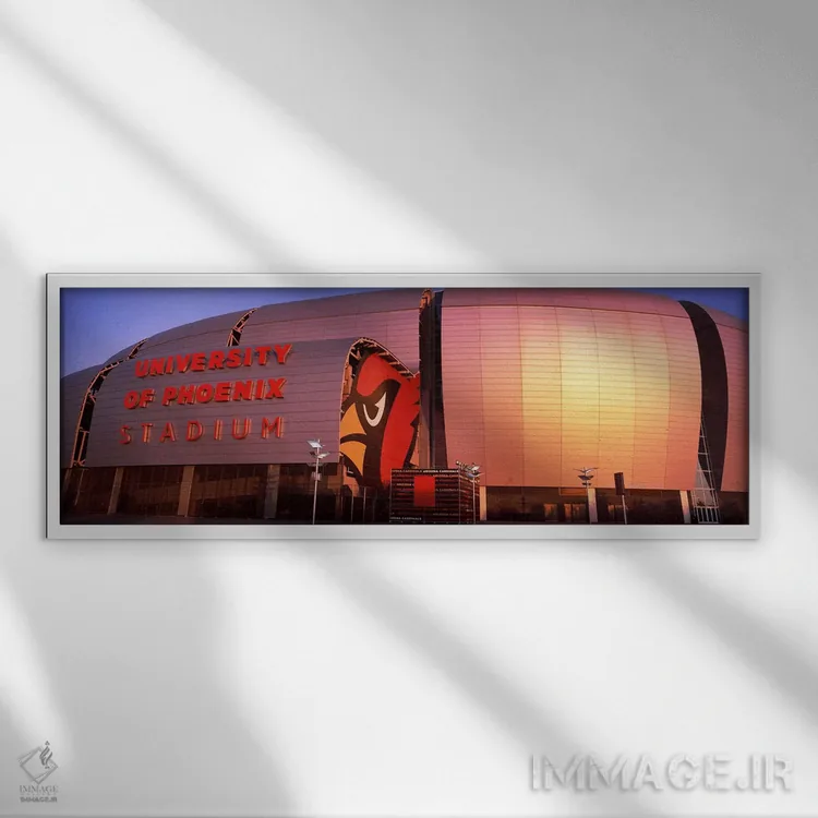 تابلو دکوراتیو University of Phoenix Stadium, Glendale, Phoenix, Arizo… اثر پانورامیک ایمجز - نمای قابدار سفید