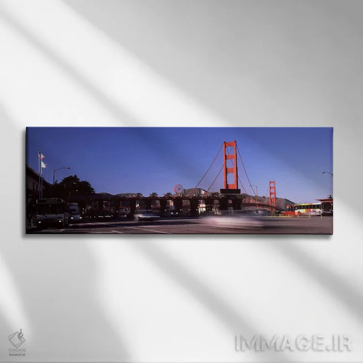 تابلو دکوراتیو Golden Gate Bridge, San Francisco Bay, San Francisco, C… اثر پانورامیک ایمجز - نمای روبهرو روی دیوار