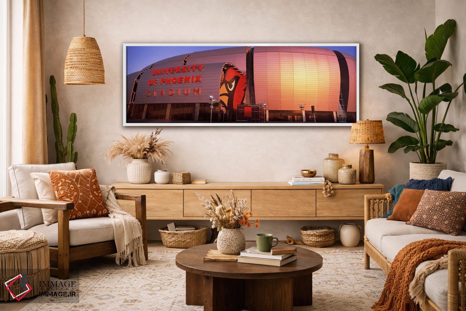 تابلو دکوراتیو University of Phoenix Stadium, Glendale, Phoenix, Arizo… اثر پانورامیک ایمجز - D1W