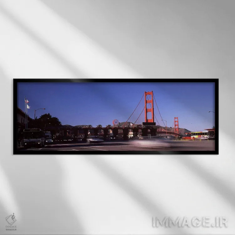 تابلو دکوراتیو Golden Gate Bridge, San Francisco Bay, San Francisco, C… اثر پانورامیک ایمجز - نمای قابدار مشکی
