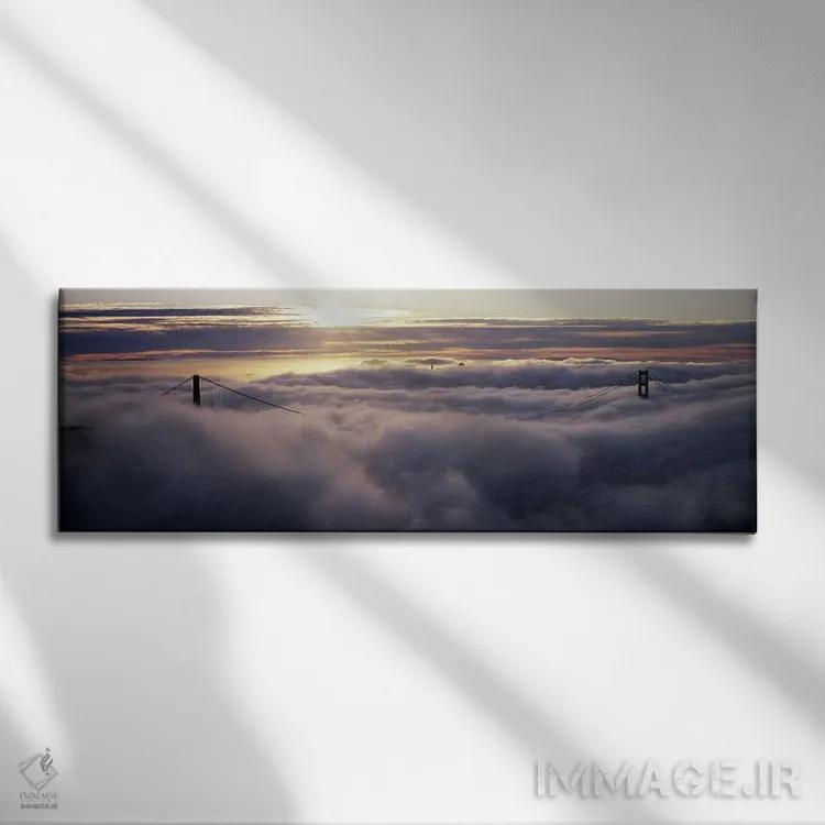 تابلو دکوراتیو Golden Gate Bridge, San Francisco Bay, San Francisco, C… اثر پانورامیک ایمجز - نمای روبهرو روی دیوار