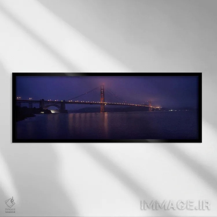 تابلو دکوراتیو Golden Gate Bridge, San Francisco Bay, San Francisco, C… اثر پانورامیک ایمجز - نمای قابدار مشکی