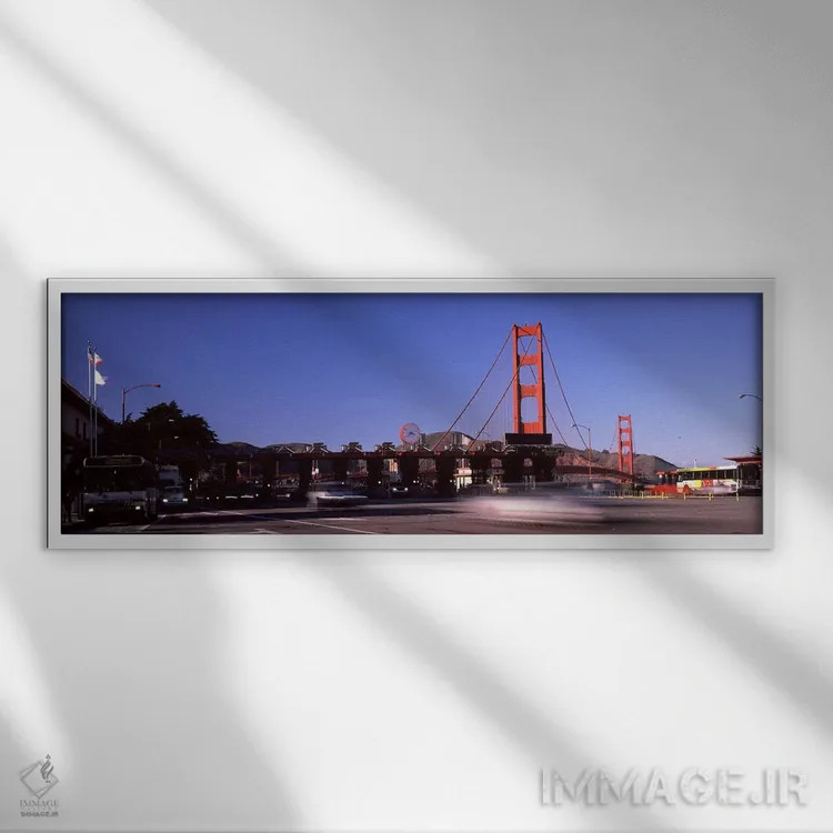 تابلو دکوراتیو Golden Gate Bridge, San Francisco Bay, San Francisco, C… اثر پانورامیک ایمجز - نمای قابدار سفید