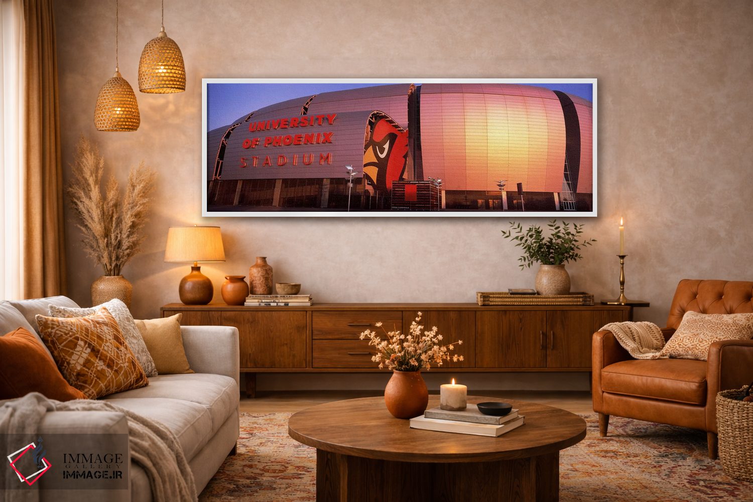 تابلو دکوراتیو University of Phoenix Stadium, Glendale, Phoenix, Arizo… اثر پانورامیک ایمجز - D4W