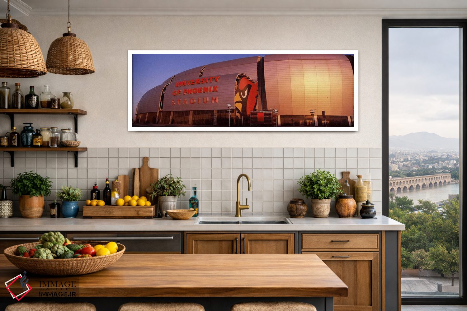 تابلو دکوراتیو University of Phoenix Stadium, Glendale, Phoenix, Arizo… اثر پانورامیک ایمجز - D2W