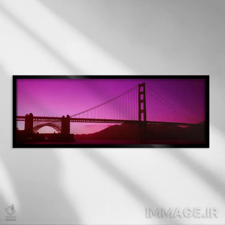 تابلو دکوراتیو Golden Gate Bridge, San Francisco Bay, San Francisco, C… اثر پانورامیک ایمجز - نمای قابدار مشکی