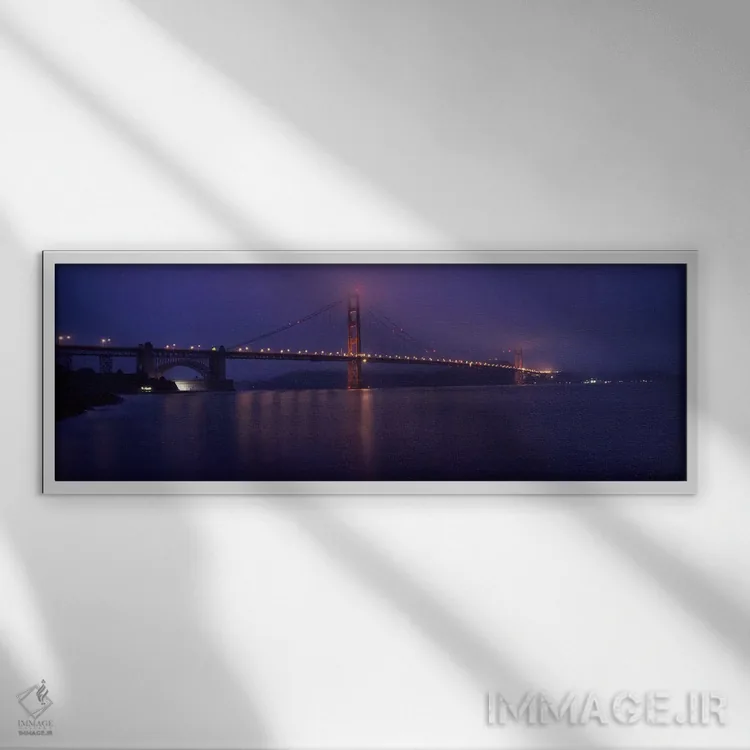تابلو دکوراتیو Golden Gate Bridge, San Francisco Bay, San Francisco, C… اثر پانورامیک ایمجز - نمای قابدار سفید