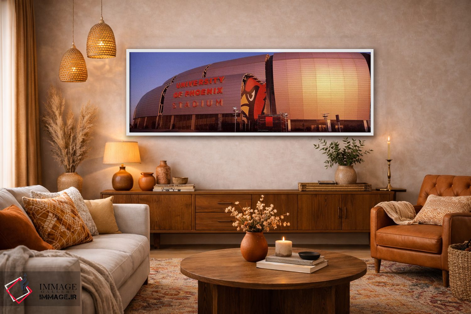 تابلو دکوراتیو University of Phoenix Stadium, Glendale, Phoenix, Arizo… اثر پانورامیک ایمجز - D4W