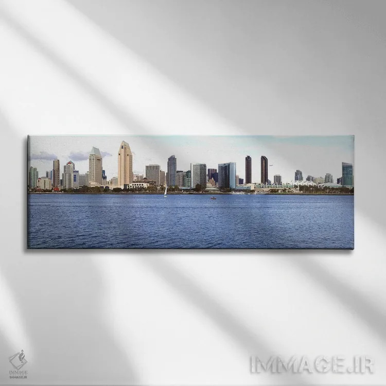 تابلو دکوراتیو view from Coronado Island, San Diego, California, USA 2… اثر پانورامیک ایمجز - نمای روبهرو روی دیوار