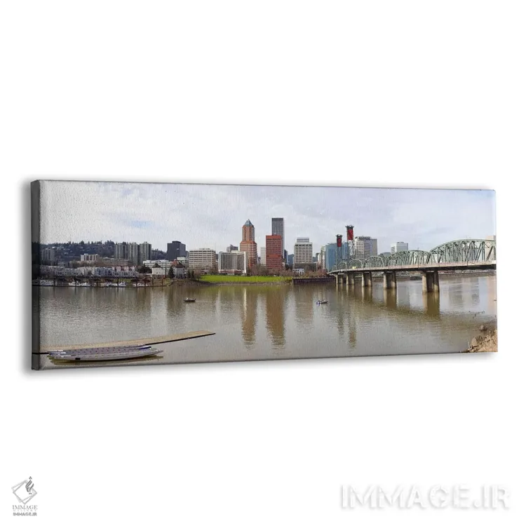 تابلو دکوراتیو Willamette River, Portland, Multnomah County, Oregon, U… اثر پانورامیک ایمجز - نمای پرسپکتیو محصول