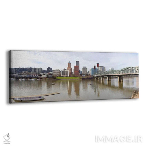 تابلو دکوراتیو Willamette River, Portland, Multnomah County, Oregon, U… اثر پانورامیک ایمجز - نمای پرسپکتیو محصول