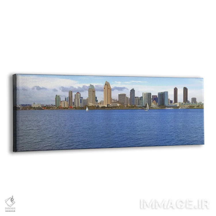 تابلو دکوراتیو San Diego, California, USA 2010 #9,ساختمان ها در کنار آ… اثر پانورامیک ایمجز - نمای پرسپکتیو محصول