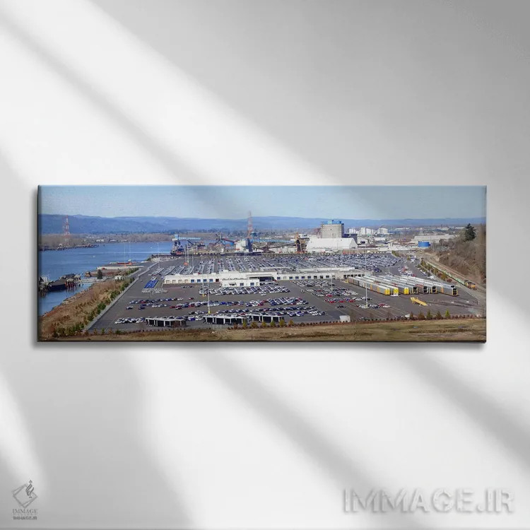 تابلو دکوراتیو Willamette River, Portland, Multnomah County, Oregon, U… اثر پانورامیک ایمجز - نمای روبهرو روی دیوار