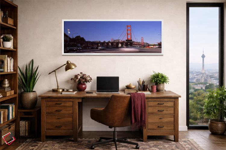 تابلو دکوراتیو Golden Gate Bridge, San Francisco Bay, San Francisco, C… اثر پانورامیک ایمجز - D1W