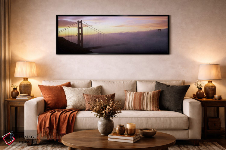تابلو دکوراتیو San Francisco, California, USA,پل گلدن گیت پوشیده از مه… اثر پانورامیک ایمجز - D5B