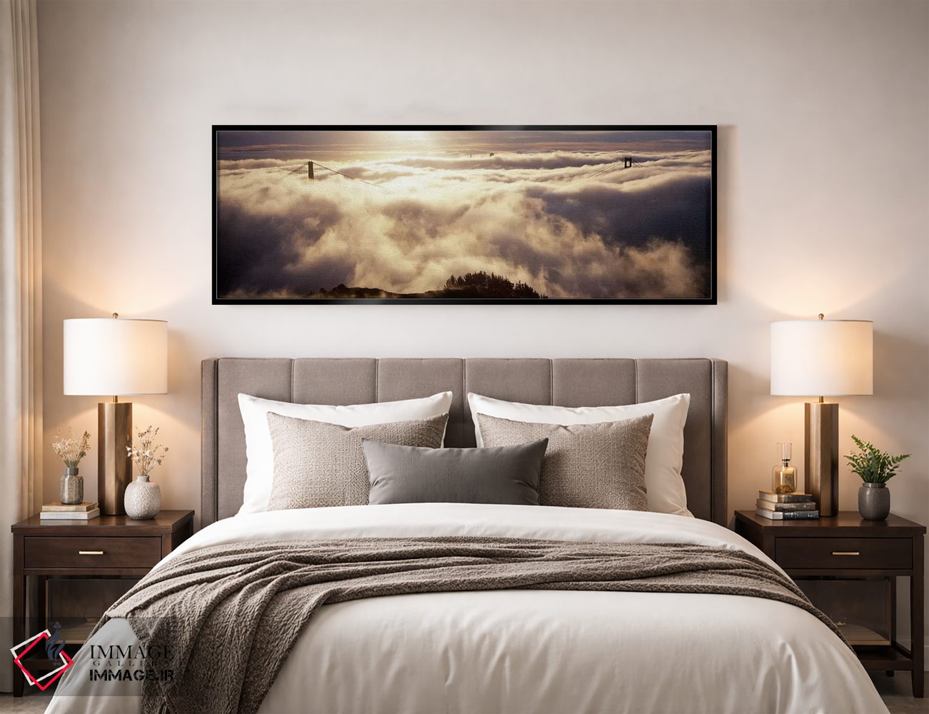 تابلو دکوراتیو San Francisco, California, USA,پل گلدن گیت در میان مه ا… اثر پانورامیک ایمجز - D4B