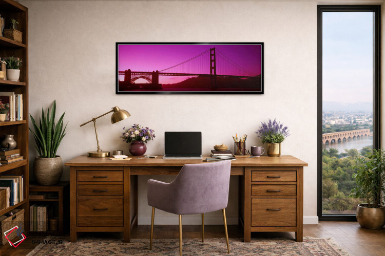 تابلو دکوراتیو Golden Gate Bridge, San Francisco Bay, San Francisco, C… اثر پانورامیک ایمجز - D2B