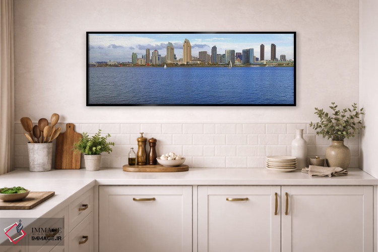 تابلو دکوراتیو San Diego, California, USA 2010 #9,ساختمان ها در کنار آ… اثر پانورامیک ایمجز - D1B