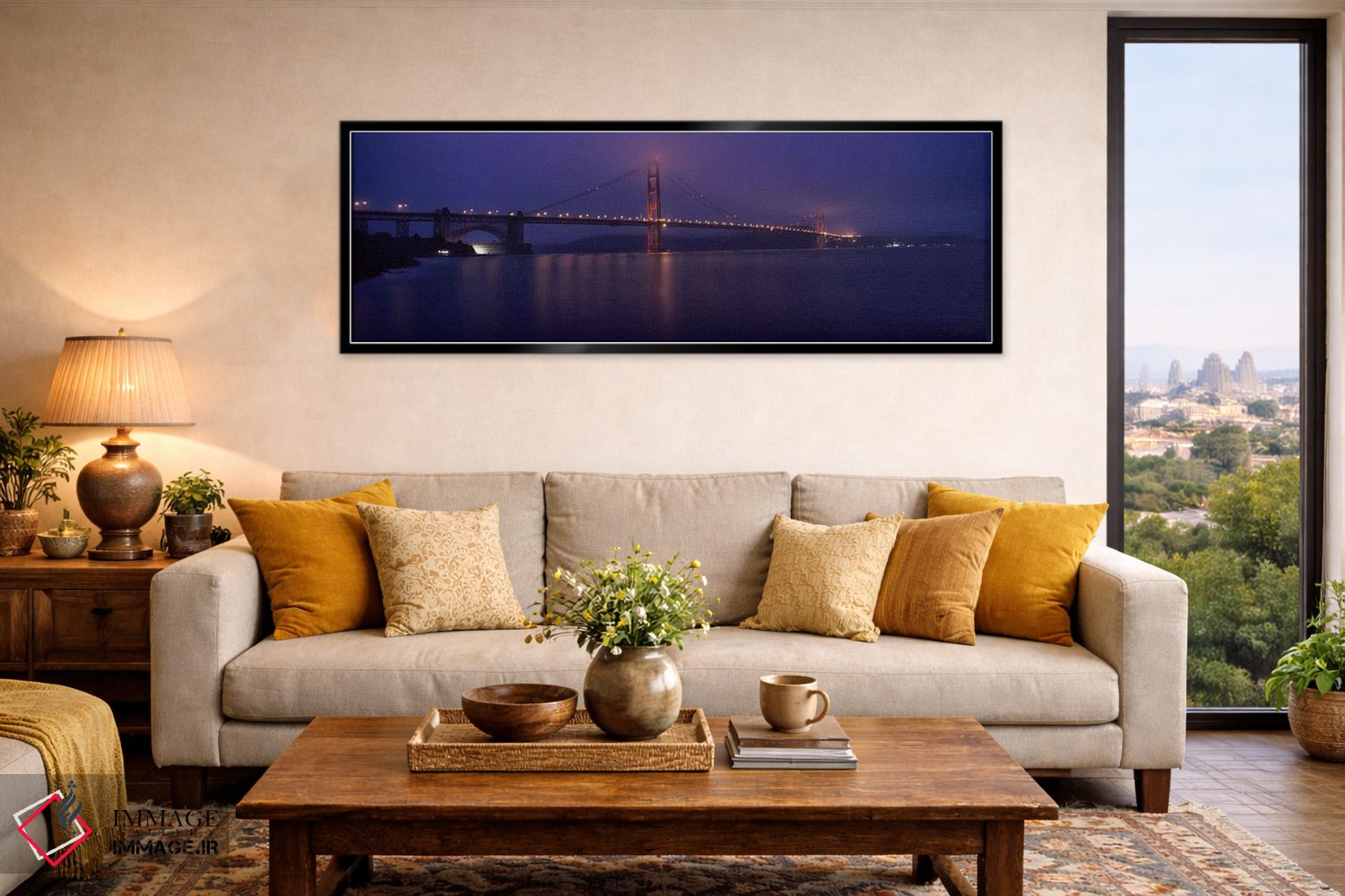 تابلو دکوراتیو Golden Gate Bridge, San Francisco Bay, San Francisco, C… اثر پانورامیک ایمجز - D6B