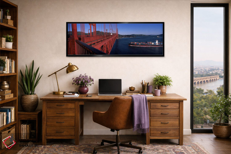 تابلو دکوراتیو Golden Gate Bridge, San Francisco Bay, San Francisco, C… اثر پانورامیک ایمجز - D2B