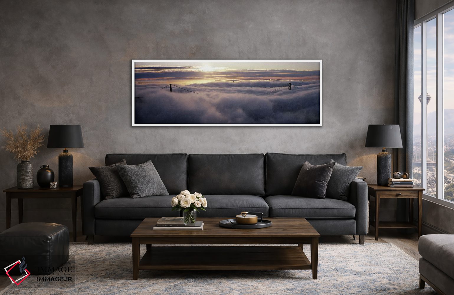 تابلو دکوراتیو Golden Gate Bridge, San Francisco Bay, San Francisco, C… اثر پانورامیک ایمجز - D4W