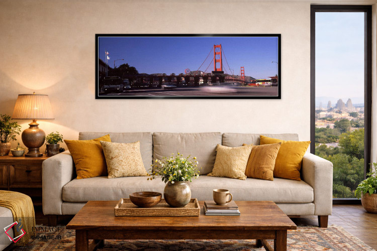 تابلو دکوراتیو Golden Gate Bridge, San Francisco Bay, San Francisco, C… اثر پانورامیک ایمجز - D5B