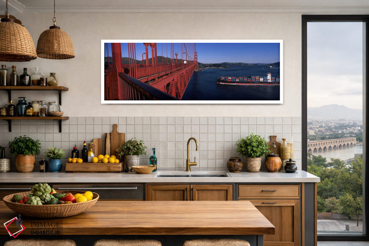 تابلو دکوراتیو Golden Gate Bridge, San Francisco Bay, San Francisco, C… اثر پانورامیک ایمجز - D3W