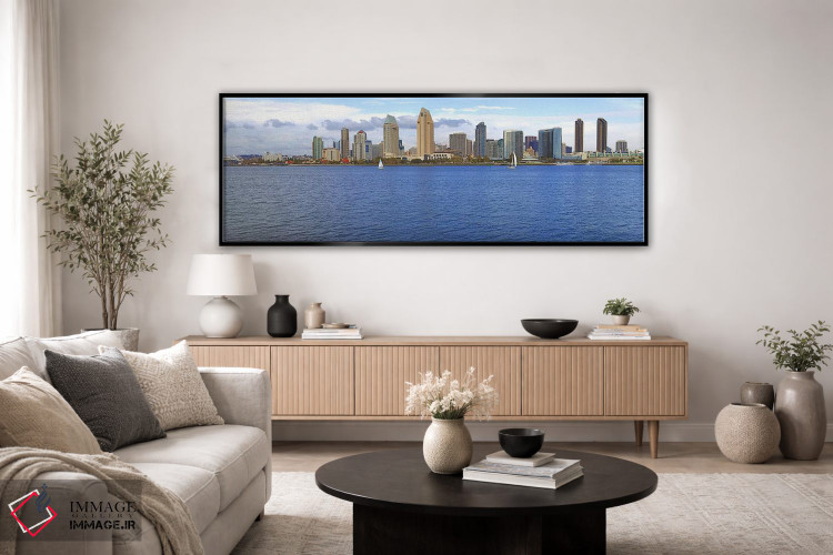 تابلو دکوراتیو San Diego, California, USA 2010 #9,ساختمان ها در کنار آ… اثر پانورامیک ایمجز - D4B