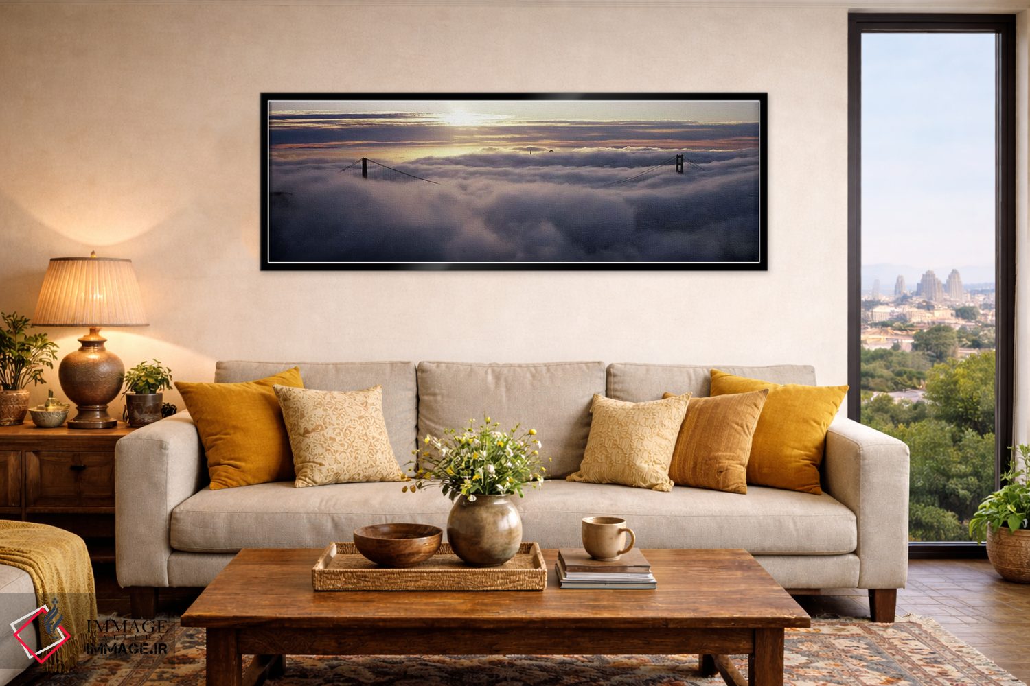 تابلو دکوراتیو Golden Gate Bridge, San Francisco Bay, San Francisco, C… اثر پانورامیک ایمجز - D6B