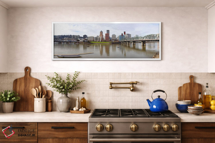 تابلو دکوراتیو Willamette River, Portland, Multnomah County, Oregon, U… اثر پانورامیک ایمجز - D1W