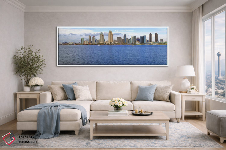 تابلو دکوراتیو San Diego, California, USA 2010 #9,ساختمان ها در کنار آ… اثر پانورامیک ایمجز - D5W
