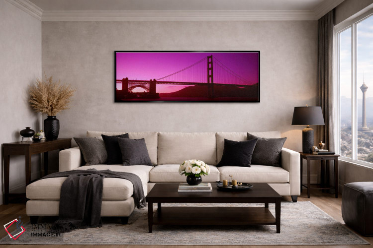 تابلو دکوراتیو Golden Gate Bridge, San Francisco Bay, San Francisco, C… اثر پانورامیک ایمجز - D5B