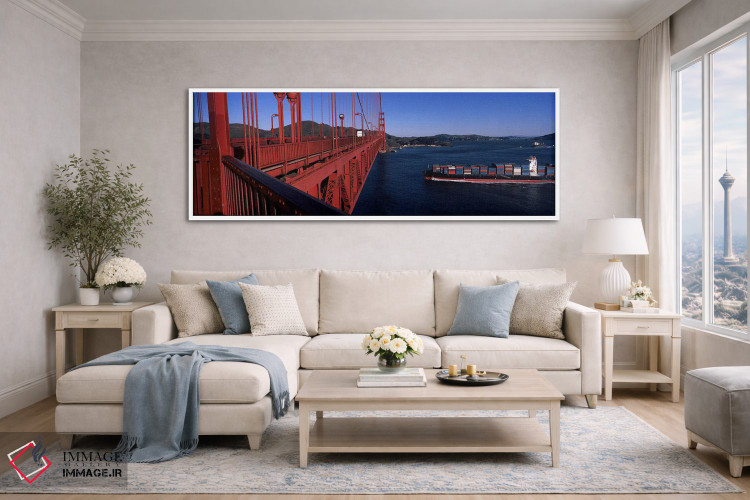 تابلو دکوراتیو Golden Gate Bridge, San Francisco Bay, San Francisco, C… اثر پانورامیک ایمجز - D4W