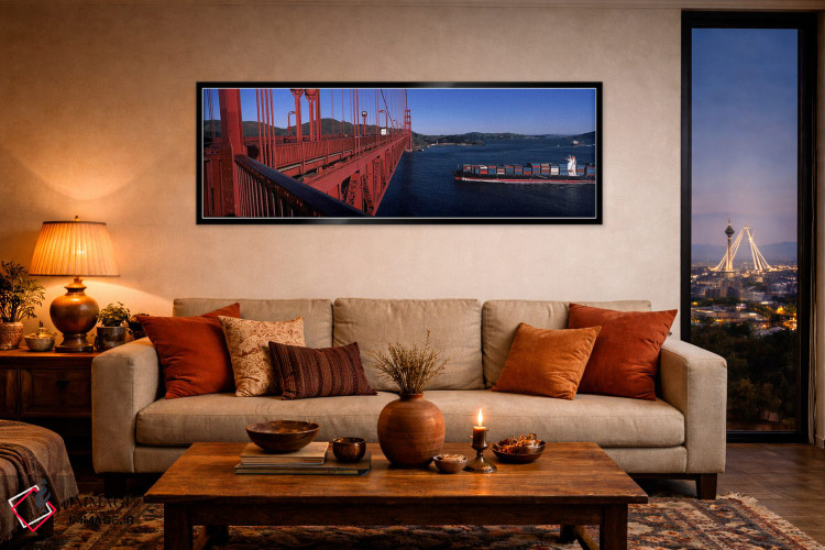 تابلو دکوراتیو Golden Gate Bridge, San Francisco Bay, San Francisco, C… اثر پانورامیک ایمجز - D5B