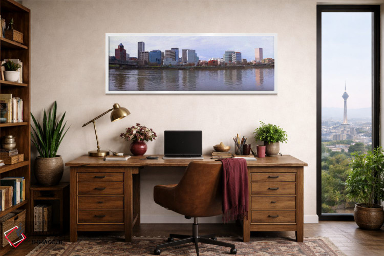 تابلو دکوراتیو Portland, Multnomah County, Oregon, USA,ساختمان ها در ک… اثر پانورامیک ایمجز - D1W
