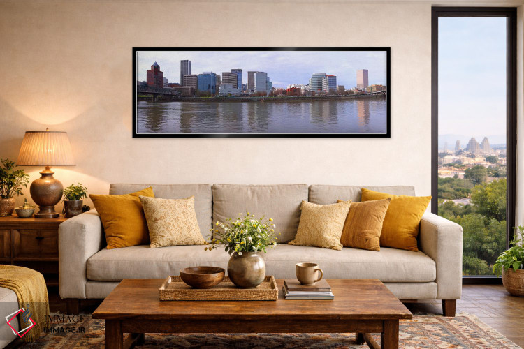 تابلو دکوراتیو Portland, Multnomah County, Oregon, USA,ساختمان ها در ک… اثر پانورامیک ایمجز - D6B