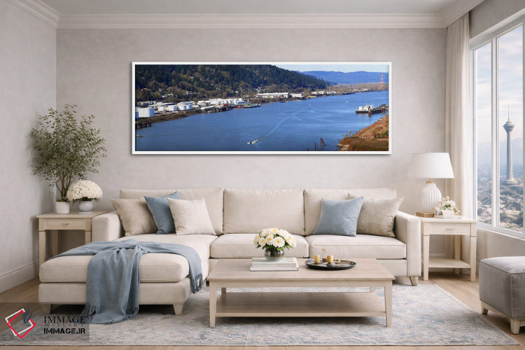 تابلو دکوراتیو Willamette River, Portland, Multnomah County, Oregon, U… اثر پانورامیک ایمجز - D4W