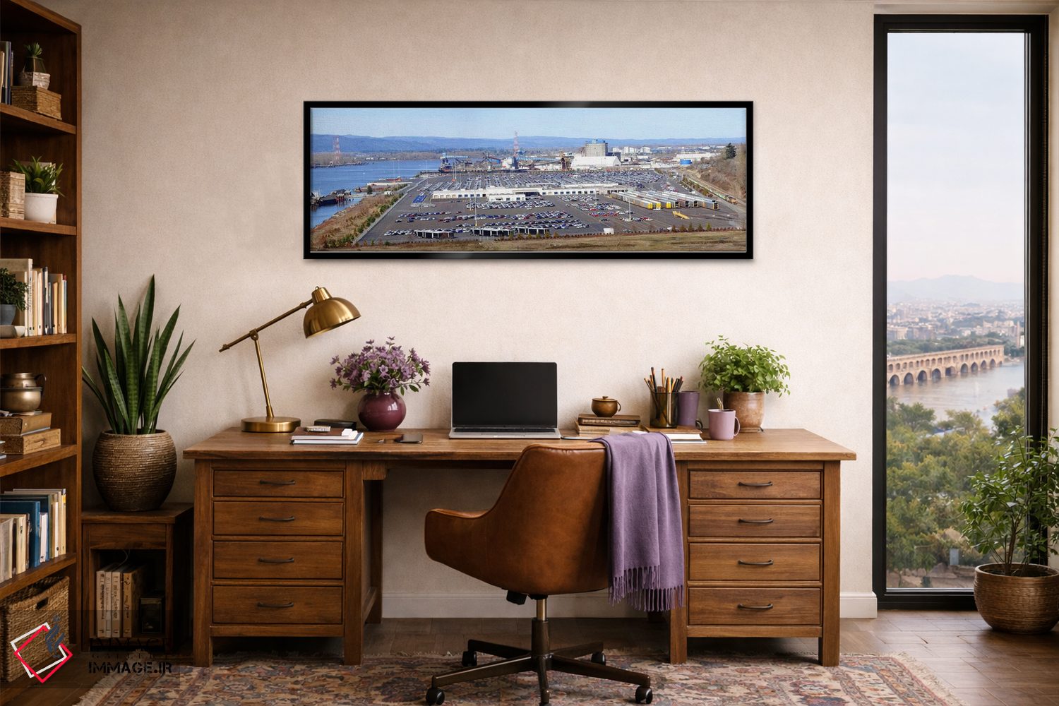 تابلو دکوراتیو Willamette River, Portland, Multnomah County, Oregon, U… اثر پانورامیک ایمجز - D3B